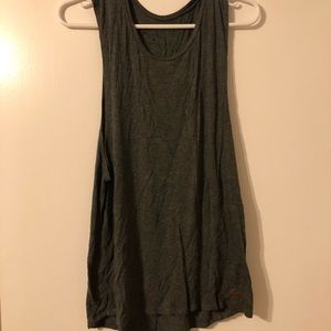 Charcoal gray pure barre tank top